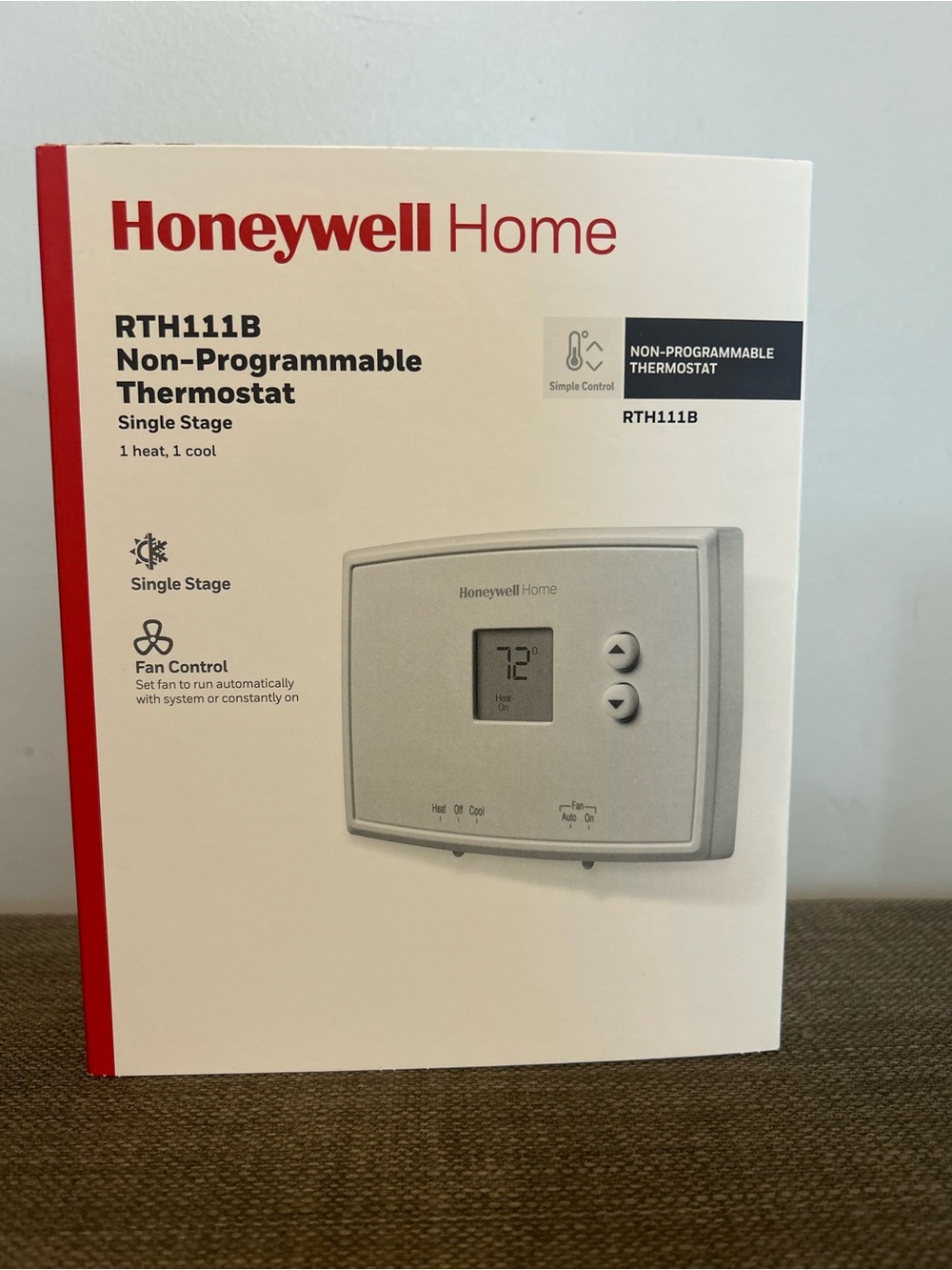 Honeywell Home RTH111B Non-Programmable Thermostat - White/Gray